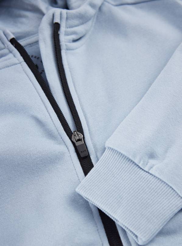Buy Light Blue Zip Through Hoodie 1 year | Hoodies and sweatshirts